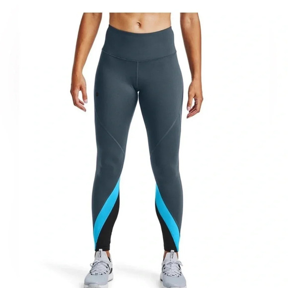 WNS Under Armour Leggings HeatGear Powered by Celliant Sz XL Beautiful Blue - Picture 1 of 8